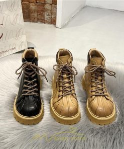 ショートブーツ | ブーツ レディース 厚底 編み上げ 厚底 痛くない 歩きやすい  疲れない 滑りにくい お出かけ 旅行 秋 お食事会 二次会 デート 女子会 春