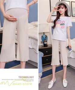 パンツ レギンス | マタニティパンツ 7分丈 レディース マタニティウェア 妊婦服 ウエスト調整 着痩せ 上品 カジュアル 大きいサイズ 産前 夏服 リブ お出かけ 薄手 きれいめ