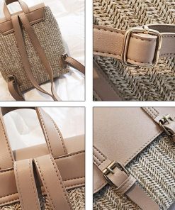 リュック | 可愛い ペーパー 編みこみ カジュアル リュックサック デイパック ストローバッグ レディース ミニリュック バッグパック