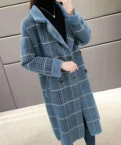 トレンチコート | グレンチェック チェスターコート 韓国