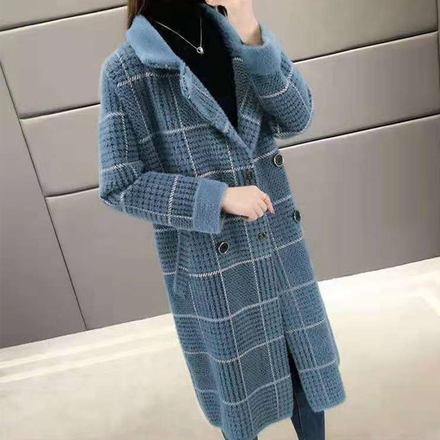 トレンチコート | グレンチェック チェスターコート 韓国