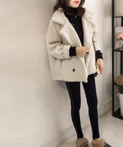 ジャケット・ブルゾン | 切替ムートンジャケット 韓国風 冬物