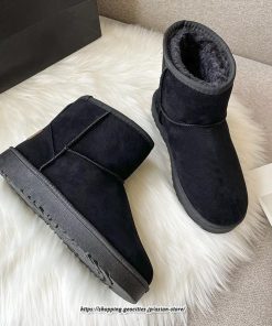 ブーツ | ムートンレディース ショートボア 防寒 暖かい 防風 裏起毛 軽量 冬 雪 カジュアル スノー痛くない 歩きやすい ファー