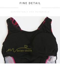 水着 | フィットネス プリント レディース フィットネスオールインワン 体系カバー スリムデザイン 競泳用 体型カバー 練習用 ワンピーストレーニング