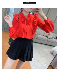 シャツ・ブラウス | ブラウス レディース 長袖 ブラウスシャツ ボウタイ フォーマル チュニック 大人 春秋 フォーマル スーツ オフィス トップス 30代 母 ママ きれいめ 20代 OL