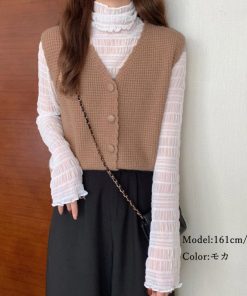 ニット・セーター | ニットベスト Vネック レディース ジレ