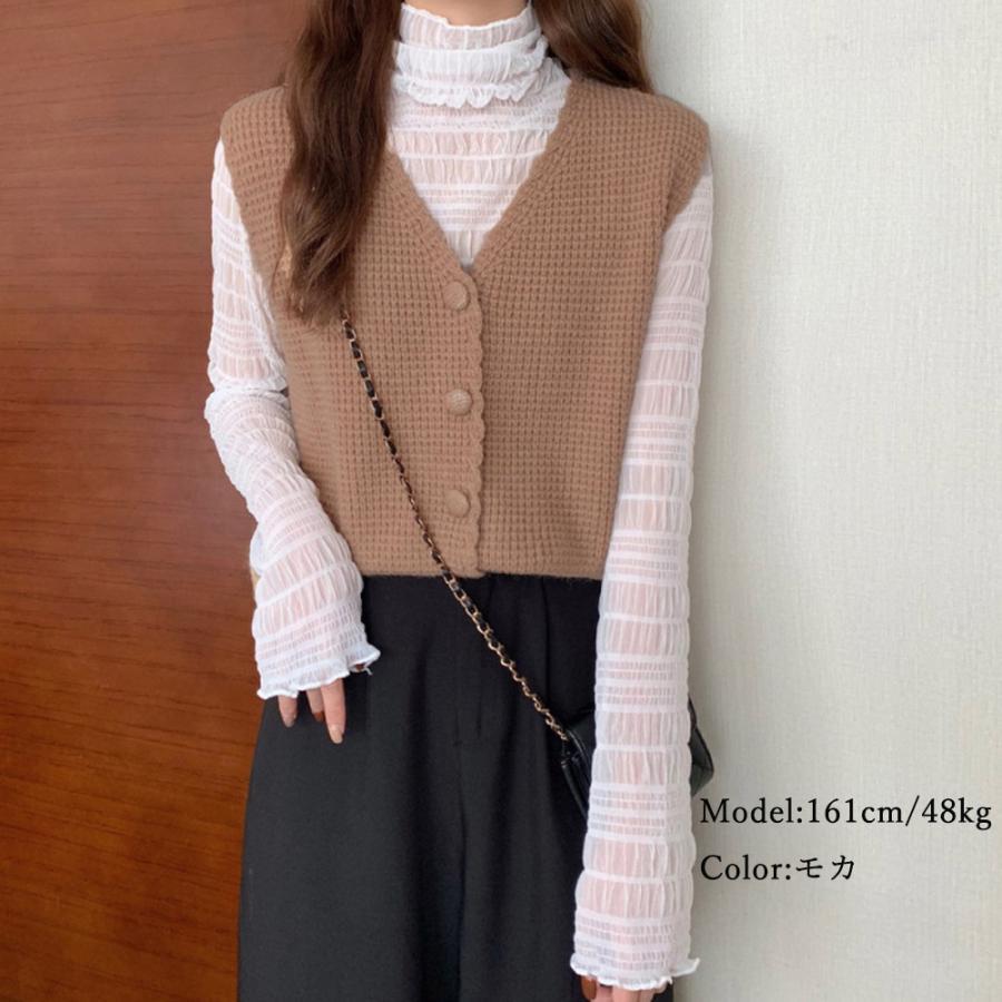 ニット・セーター | ニットベスト Vネック レディース ジレ