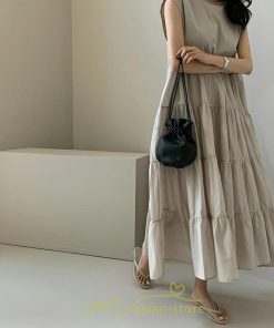 マキシ | 夏ワンピース ロングワンピース シフォンワンピース レディース ワンピ 体型カバー 50代 40代 30代 20代 可愛い 夏 春 大人 ノースリーブ 無地 涼しい