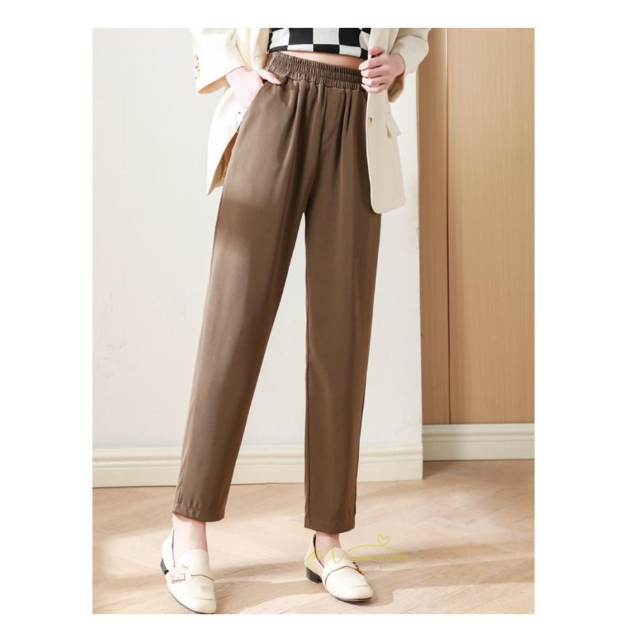 スラックス | スラックスパンツ レディース 九分丈 通勤 ストレートズボン ボトムス ビジネス おしゃれ オフィス フォーマル 美脚 ハイウエスト OL 着痩せ 就職