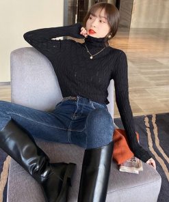 ニット・セーター | ハイネックニットトップス レディース秋冬
