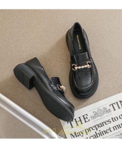 ローファー | レディース ビットカジュアルシューズ 痛くない 歩きやすい グランドトゥ 春 送料無料　夏 秋 学生靴 フォーマル コンフォート 冬 学校