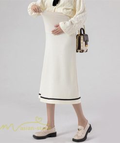 スカート | マタニティ春 夏 レディースマタニティ おしゃれ ゆったり カジュアル Aライン 産前 妊娠 妊婦 通勤 妊婦服 ママ エレガント ウエスト調整