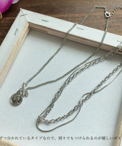 ネックレス | セット レディース ジュエリー ネックレス重ね付け シンプル シルバー アクセサリー チェーンペンダント