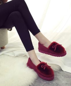 パンプス | 秋冬 レディース 痛くない パンプス ムートン ボア ぺたんこ