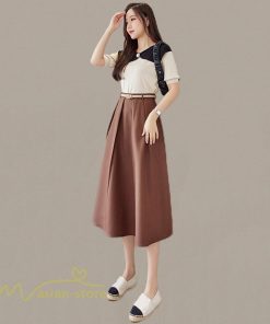 スカート | ロング丈 ボトムス レディース デイリー 上品 20代30代40代50代 カジュアル 通勤通学 お出かけ 着痩せ 夏物 韓国風 エレガント 体系カバー