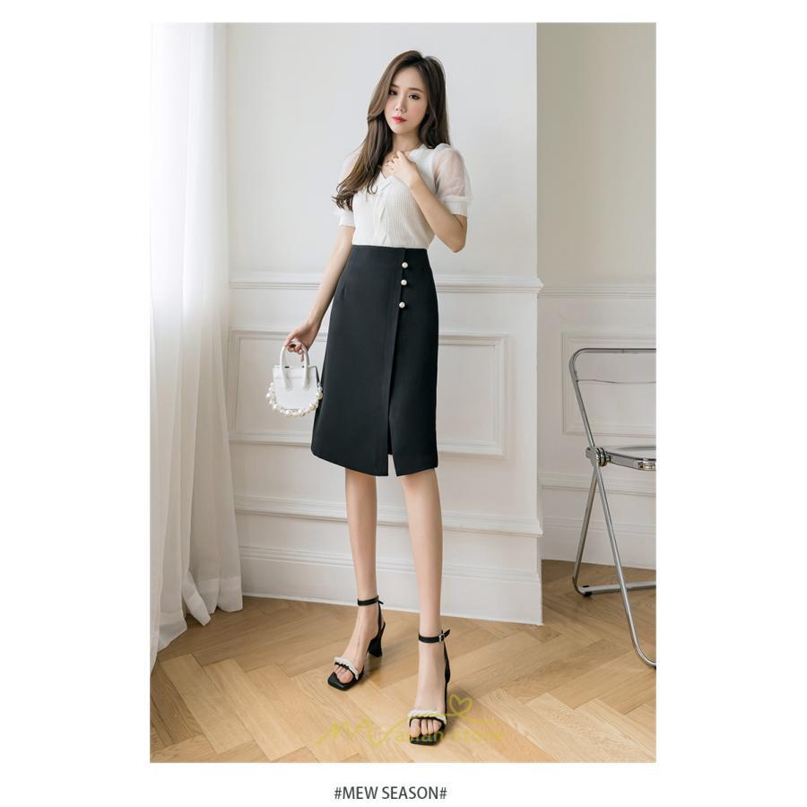 スカート | 膝丈 ひざ丈 Aラインスリット レディース 夏 おしゃれ 夏大人カジュアル 脚長 着痩せ ハイウエスト 上品 春夏秋冬 セクシー
