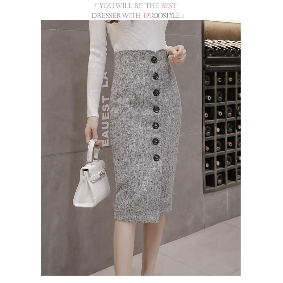 在庫ある | 短納期巻きスカート タイトスカート ハイウエスト 膝下丈スカート ビジネススカート フォーマルオフィス ラシャスカート エレガント OL 通勤 着痩せ フェミニン