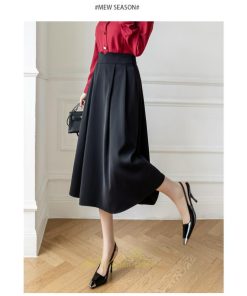 スカート | フレアレディース 秋 冬 秋冬 ミモレ丈 ロング丈 きれいめ 30代 40代 50代 着やせ 上品 脚長効果 Aライン 知的 通勤OL オシャレ