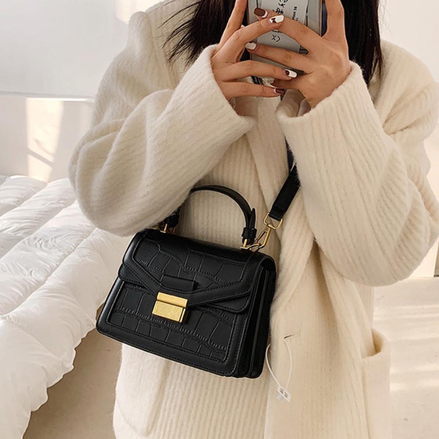 ショルダーバッグ | クロコ型押し 韓国風