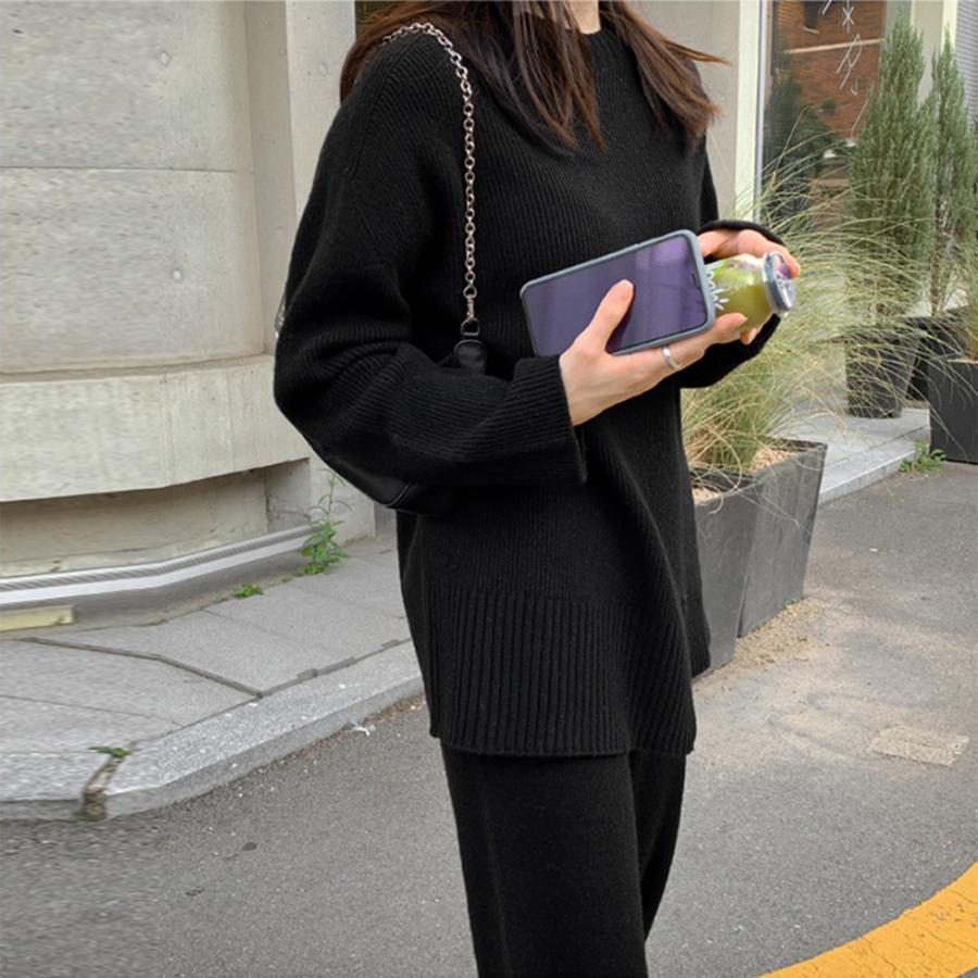 セットアップ | セットアップニット 秋冬 スリット 韓国