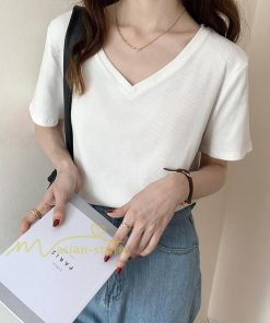 tシャツ・カットソー | Tシャツ レディース 春夏 トップス カットソー 半袖 『ゆるっとシンプルVネックTシャツ』 通勤通学 カジュアル 着痩せ 着回し お出かけ 20代30代40代50代 上品