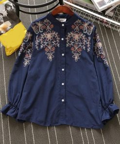 シャツ・ブラウス | 即日発送 シャツ ブラウスシャツ レディーストップス 刺繍シャツ フリル袖 40代 50代 花 長袖シャツ 春シャツ 夏秋 オフィス 大人 20代 通学 上品 30代 通勤