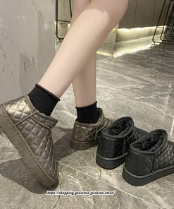 ブーツ | ムートンレディース 靴 カジュアルシューズ 裏起毛 防寒 おしゃれ スノーシューズ 痛くない 冬 歩きやすい ショートもこもこ あったか