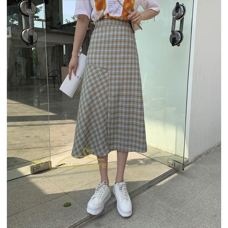 スカート | ボトムス レディース きれいめ 40代 30代 春秋 ロング丈 おしゃれ カジュアル 無地 通勤 OL 韓国風 チェック柄 通学 リゾート 着痩せ 20代 お出かけ