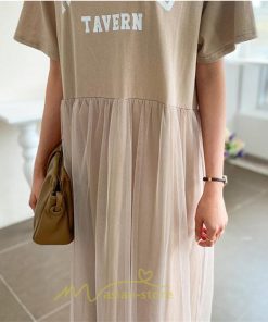 マキシ | ワンピース レディース マキシ丈 コットン 体型カバー 着痩せ 韓国風 30代 40代 50代 丸ネック 通勤 OL 新作 2022 お出かけ デート おしゃれ キレイめ