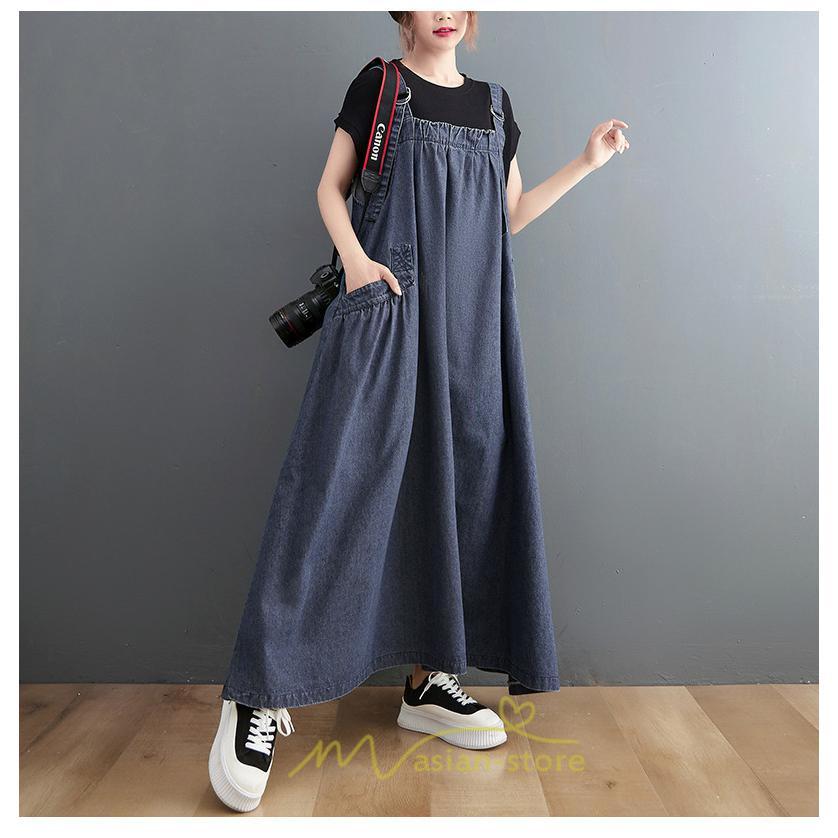 オーバーオール サロペット | オーバーオール レディース スカート サロペット 春 夏 秋 冬 20代 30代 40代 デニム お出かけ ジャンスカ ジャンパースカート ポケット付き デート 外出