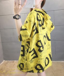 ｔシャツ・カットソー | Tシャツ パーカー レディース ゆったり 半袖 プリント フード付き 可愛い 大きいサイズ 上品 夏服 体型カバー カットソー 薄手 カジュアル 上品 おしゃれ
