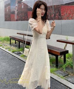 マキシ | ワンピース レディース スクエアネック 半袖 着痩せ 気質 可愛い 20代 30代 40代 サマー お出かけ Aラインワンピース サマーワンピース ロング丈 ワンピース