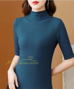 tシャツ・カットソー | トップス カットソー インナー Tシャツ レディース 五分袖 春 カジュアル おしゃれ 女性用 シンプル 着痩せ 20代30代40代50代 ホワイト ブラック 夏物 無地