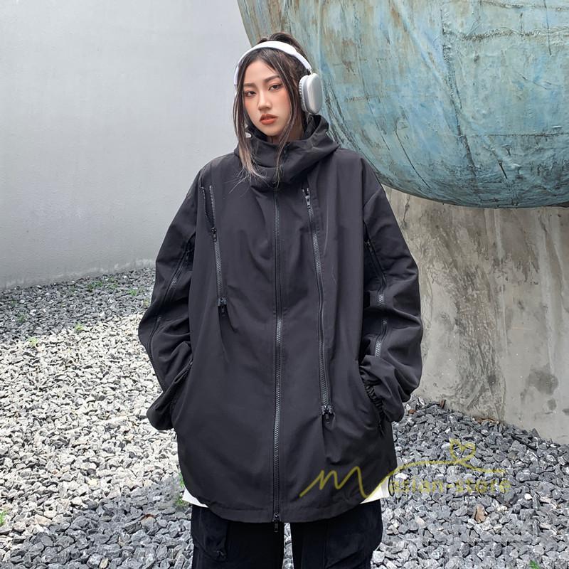 コート・ジャケット | マウンテンパーカー レディース アウター パーカー ジャケット メンズ 男女兼用 ブルゾン カジュアル 大きいサイズ Oversize 羽織り 防風 無地 ゆったり
