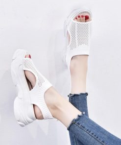 パンプス | 通気性 サンダル メッシュ 韓国風 歩きやすい 厚底 カジュアル レディース スポーツサンダル