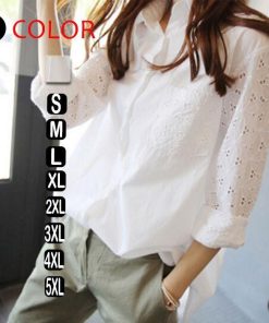 シャツ・ブラウス | 短納期シャツブラウスレディーストップス 刺繍シャツ ホワイトシャツ ビジネスカジュアルウェアシャツ 2020春夏 可愛い通学通勤 フォーマルオフィス