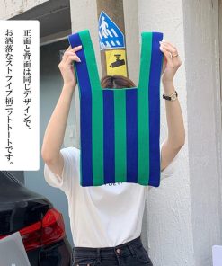 トートバッグ | ニットバッグ バイカラー