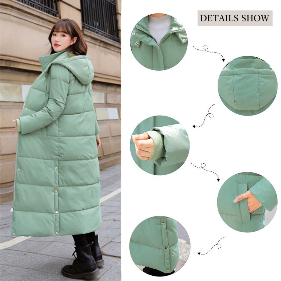 トレンチコート | フード付きキルティングコート レディース