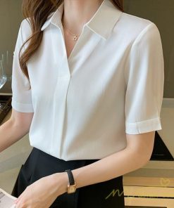 シャツ・ブラウス | ワイシャツ 半袖 レディース ブラウス シャツ 半袖シャツ レディース トップス 事務服 ブラウス おしゃれ 襟付き ブラウス 細身 ワイシャツ 白 就活 通勤 通学
