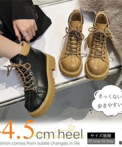 ショートブーツ | ブーツ レディース 厚底 編み上げ 厚底 痛くない 歩きやすい  疲れない 滑りにくい お出かけ 旅行 秋 お食事会 二次会 デート 女子会 春