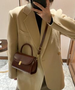 ショルダーバッグ | レトロショルダーバッグPUレザー2way