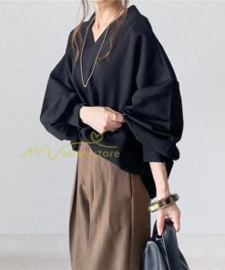 ｔシャツ・カットソー | 長袖Tシャツ レディース トップス ドルマンスリーブ Vネック 30代40代 無地 大人 切り替え ブラウスシャツ Tシャツ 長Ｔ 可愛い 体型カバー