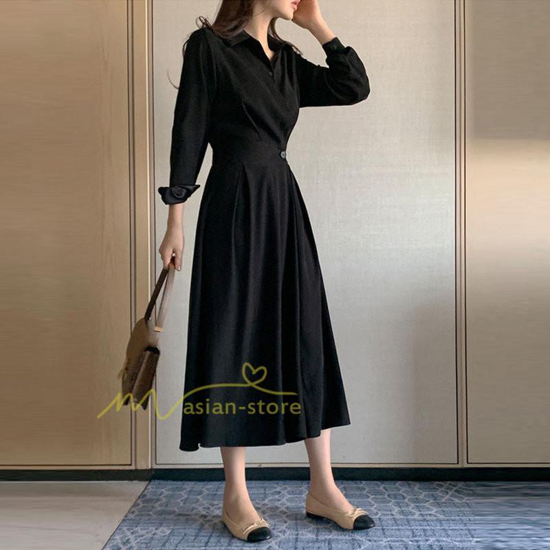 マキシ | 【大人風ロングワンピ】ワンピース レディース 夏 シンプル 無地 大人 マキシ丈 通勤着 20代30代40代50代 韓国ファッション エレガント 上品 ロングワンピース