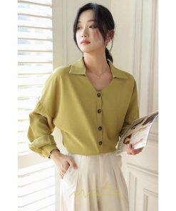 シャツ・ブラウス | ブラウス レディース シャツ トップス Vネック 長袖シャツ 無地 オフィス カジュアル おしゃれ 通勤 オフィス お出かけ エレガント 上品 デート フェミニン