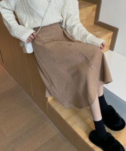 フレアスカート | ミモレ丈スカート ボトムス スカート 女性 スカート 春秋冬 レディース ファッション 後ろウエストゴム