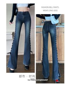 チノ・テーパード・ジョガー・スキニーパン | ブーツカット デニムパンツ レディース フレア ロング丈 カットオフ ストレッチ ハイウェスト コーデ ジーンズ 美脚パンツ 新作 20代30代40代 スリット 脚長