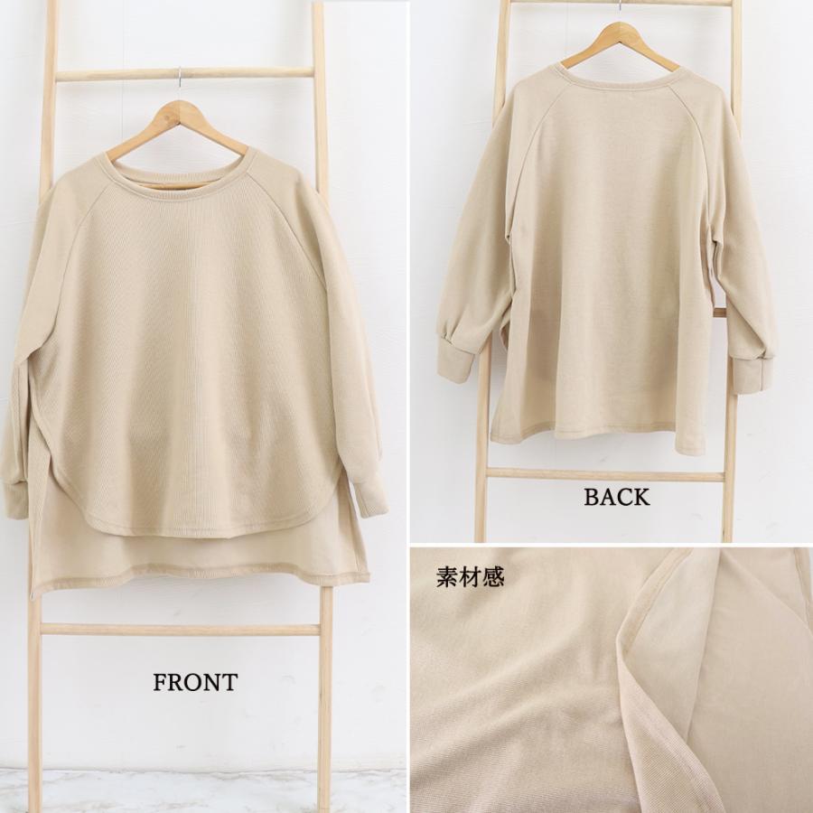 Tシャツ・カットソー | カットソーチュニック 春 ロンT 前後差