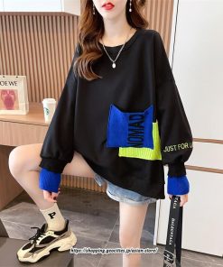 パーカー | トレーナー レディース プルオーバー クルーネック 長袖 トップス Tシャツ スウェット ゆったり トップス 大きいサイズ 秋冬 送料無料 おしゃれ 韓国