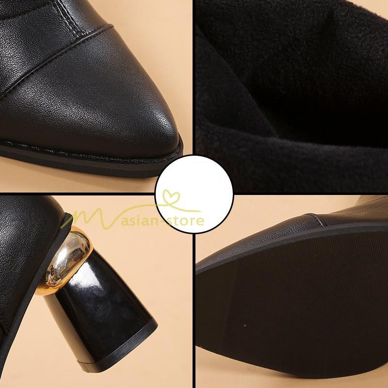 ロングブーツ | ブーツ ヒール カジュアル レディース 靴 シューズ お出かけ 秋冬 ロング丈ブーツ ジョッキーブーツ 春秋冬 美脚 黒靴 太ヒール 大人