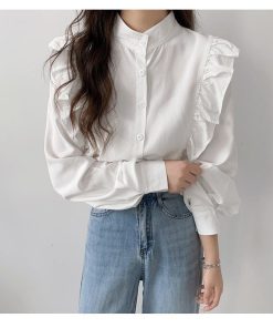 シャツ・ブラウス | ブラウス レディース きれいめ 40代 春秋 上品 無地 ブラウス 長袖 ゆったり オシャレ 韓国風 通勤 大人 着痩せ 50代 バルーンスリーブ 30代 韓国ファッション